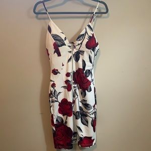 Rose bodycon dress
